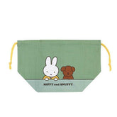 MIFFY & SNUFFY 午餐抽繩 便當袋 花 日本製造 入園入學